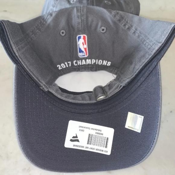 Golden State Warriors 2017 5x Champions Adidas Strapback Hat - Picture 3 of 5